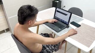 I fuck my beautiful Latina stepsister while I'm in virtual religion classes. - 4 image