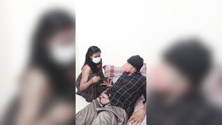 Tamil Girl Gets Fucked And Gives Blowjob To Tamil Boy. Headsets Needed. - 7 image