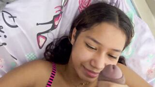 I surprise my little stepsister doing homework in my room and we end up fucking very hard - 3 image