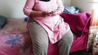 BBW Teen 18+ big ass Desi maid gets rough fucked by owner twice in a row while she Cleaning Bed room - Huge Ass Fuck & Cum - 8 image