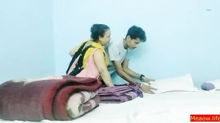 Indian Bengali Aunty Erotic Sex with New Nokor! With Clear Audio - 2 image