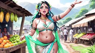AI Generated Uncensored Anime Indian women in white clothes. - 6 image