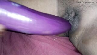 POV : Indian Village Homemade Housewife Big Baigan Hard Masturbation Desi Sex Toy Brinjal Hard Sex Video - 8 image