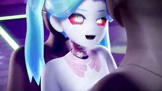 Cyberpunk Rebecca Wants The Chrome And Chooms Fucked Her at a Nightclub - 13 image