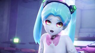 Cyberpunk Rebecca Wants The Chrome And Chooms Fucked Her at a Nightclub - 4 image