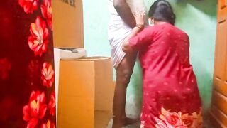 Indian nice aunty doggy style and fucking