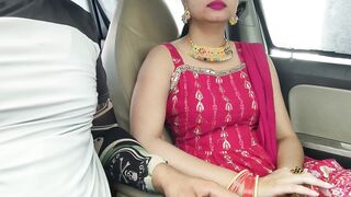 Cute Desi Indian Beautiful Bhabhi Gets Fucked with Huge Dick in car outdoor risky public sex. - 3 image