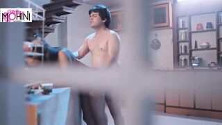 Indian beautiful milf stepmom get fucked by young amateur stepson in kitchen real amateur hardcore doggy style full Hindi audio - 15 image