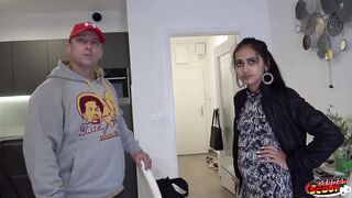 German Scout - Skinny Desi Teen Emma Sweet Pickup for First Time Casting Fuck