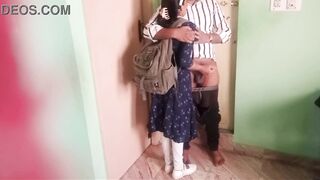Indian College couples sex after Class - 9 image
