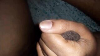 Tamil Wife morning massage Hubby Cock with her leg