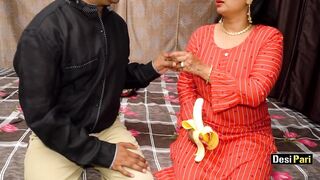 Desi Pari Jija Sali Special Banana Sex With Dirty Hindi Talk - 2 image
