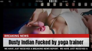 Busty Indian CuryZara fucked by Yoga trainer - 1 image
