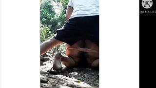 BIG ASS girl having sex in forest BIGASS WIFE INDIAN AUNTY outDOOR FUCK RISKY OUTDOOR - 12 image