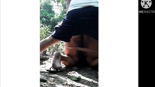 BIG ASS girl having sex in forest BIGASS WIFE INDIAN AUNTY outDOOR FUCK RISKY OUTDOOR - 15 image