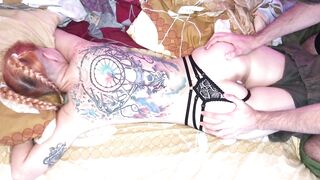 A lot of cum on the ass of this 18 year old Indian girl - 2 image