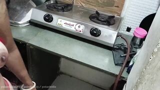 indian beautiful whife Hard fuck in kitchen with clear hindi audio hot sex talk - 8 image