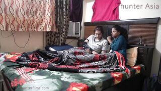 Indian Sex Video Couple blowjob & Fucking after smoke - Condom Sex - Cum in Condom - hunter Asia - 2 image