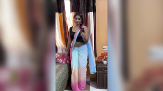 Huge Boobs Indian Milf Bhabhi Strips Saree and fucks with Devar Ji