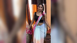 Huge Boobs Indian Milf Bhabhi Strips Saree and fucks with Devar Ji - 15 image