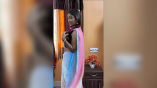 Huge Boobs Indian Milf Bhabhi Strips Saree and fucks with Devar Ji - 3 image