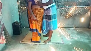 Indian step sister village home cleaning sex with brother - 1 image