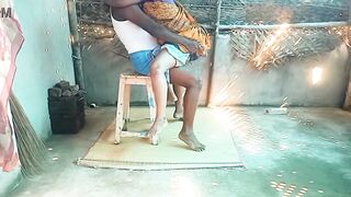 Indian step sister village home cleaning sex with brother