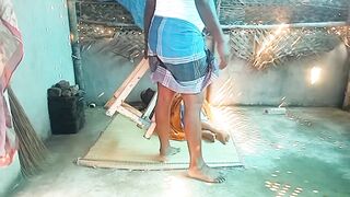 Indian step sister village home cleaning sex with brother - 13 image