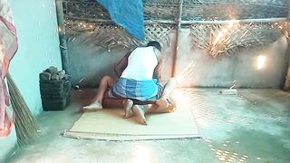 Indian step sister village home cleaning sex with brother - 15 image