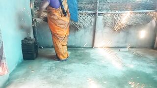 Indian step sister village home cleaning sex with brother - 2 image