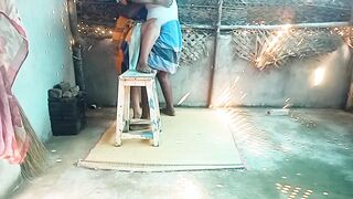 Indian step sister village home cleaning sex with brother - 8 image