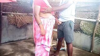 Indian Saree aunty very hot fuck in young boy