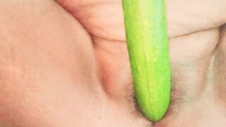 Newly Married Housewife Fuck Pussy with Sponge gourd - 1 image