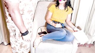 hot bad girl found seduced fucked hard by step brother friend in desi hindi audio - 3 image