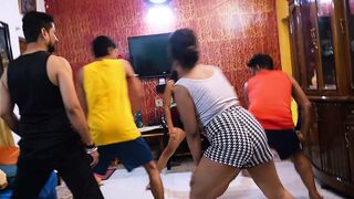 MORNING YOGA PRACTICE AND FUCKED TEACHER AND STUDENT EACH OTHER, HARDCORE GROUP SEX - 1 image