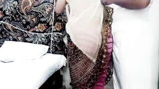 Stepmom and stepson share a bed in his friends marriage and both are fucking together - 2 image