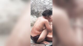 Desi bathroom bathing - 12 image