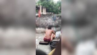 Desi bathroom bathing - 4 image
