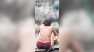 Desi bathroom bathing - 5 image