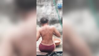 Desi bathroom bathing - 6 image