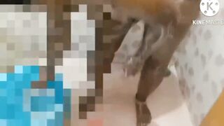 Tamil Desi aunty show our boobs and washing our body with bothroom - 10 image