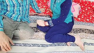 Desi Hot Couple Anal Fucking in Bedroom, Husband Enjoyed Rough Anal Sex With Sexy Hindi Audio, indian Wife Doggystyle Anal Fuck - 1 image