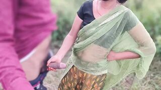 New Hindi Vlog With desi Village gav ki girl jungal me pyar se chudai, ladki bda lund dekhne aai,Full Hindi Hd - 1 image