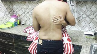 Sexy Stepmom Saara Agrees To Let Her Curious Stepson Assfuck Her In The Kitchen! - 5 image