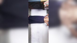 Stepsister in petticoat blouse cleaning the house and insisting to get rid of stepbrother - 12 image