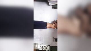 Stepsister in petticoat blouse cleaning the house and insisting to get rid of stepbrother - 13 image