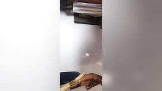 Stepsister in petticoat blouse cleaning the house and insisting to get rid of stepbrother - 6 image