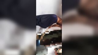 Stepsister in petticoat blouse cleaning the house and insisting to get rid of stepbrother - 7 image