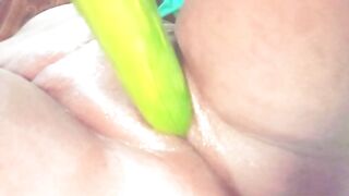 Indian wife fucked pussy with cucumber - 14 image