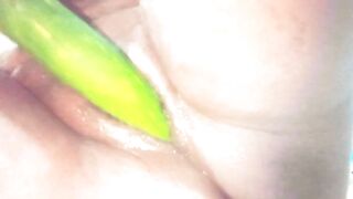 Indian wife fucked pussy with cucumber - 4 image
